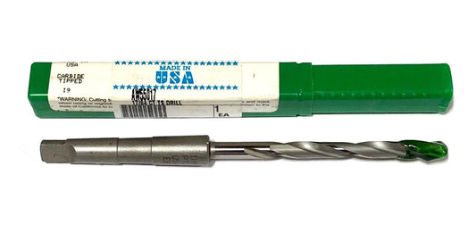 Precision Twist Drill 17/64" Drill Bit Carbide Tipped Taper Shank Drill USA Made