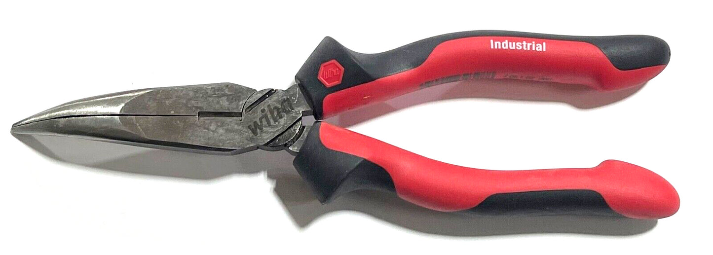 Wiha 8" Bent Nose Pliers Industrial SoftGrip Series 30917