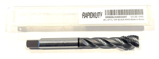 RapidKut 1/2-20 Tap High Performance Semi Bottoming Black Ring TiCN 3FL H5