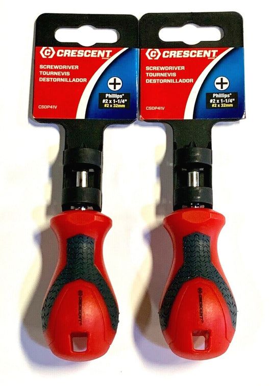Crescent #2 Phillips Stubby Screwdriver 2 Pack CSDP41V