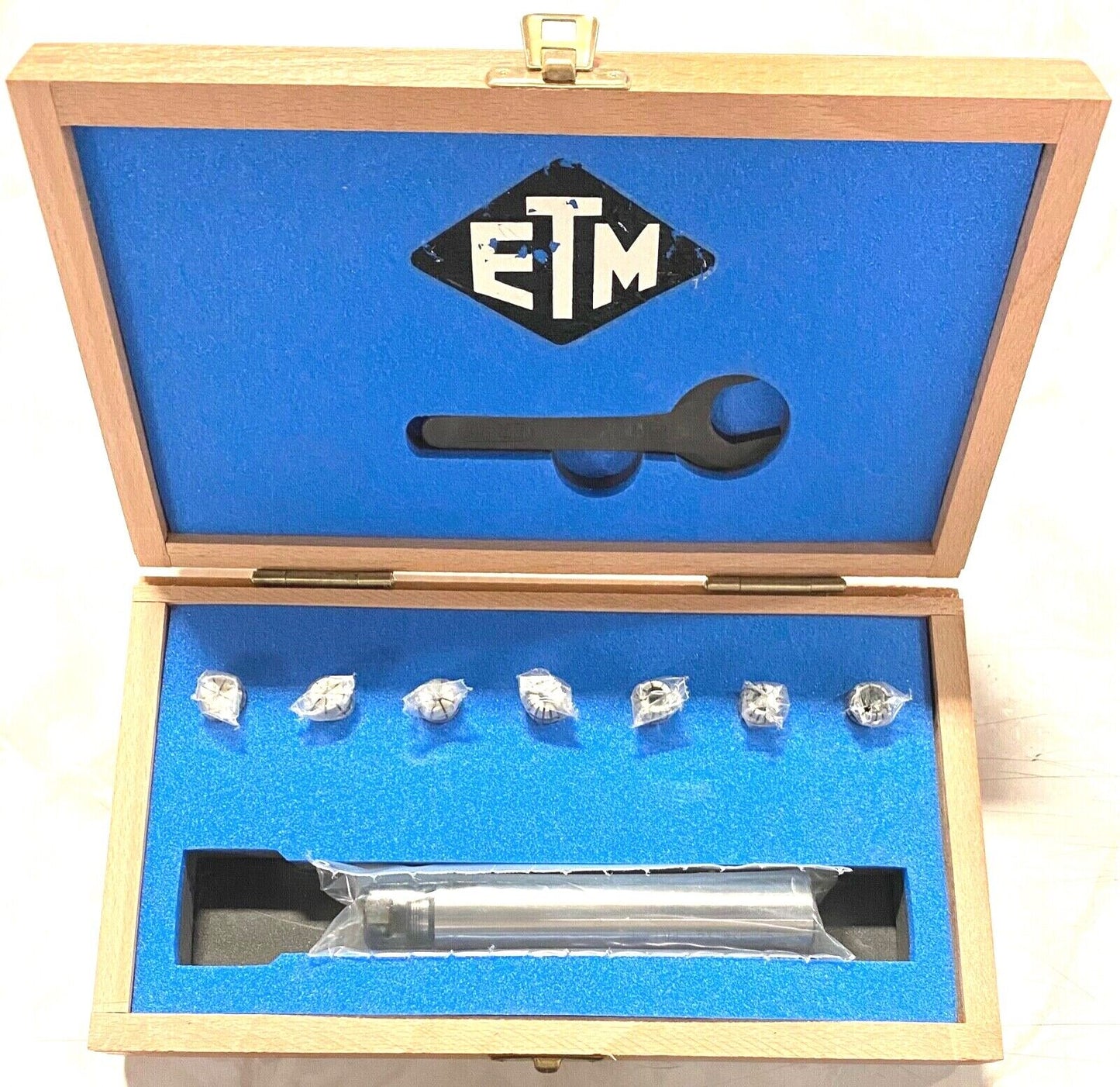 ETM ER11 Spring Collet Straight Shank Collet Chuck Set Mini 3/4" Shank 4" Proj