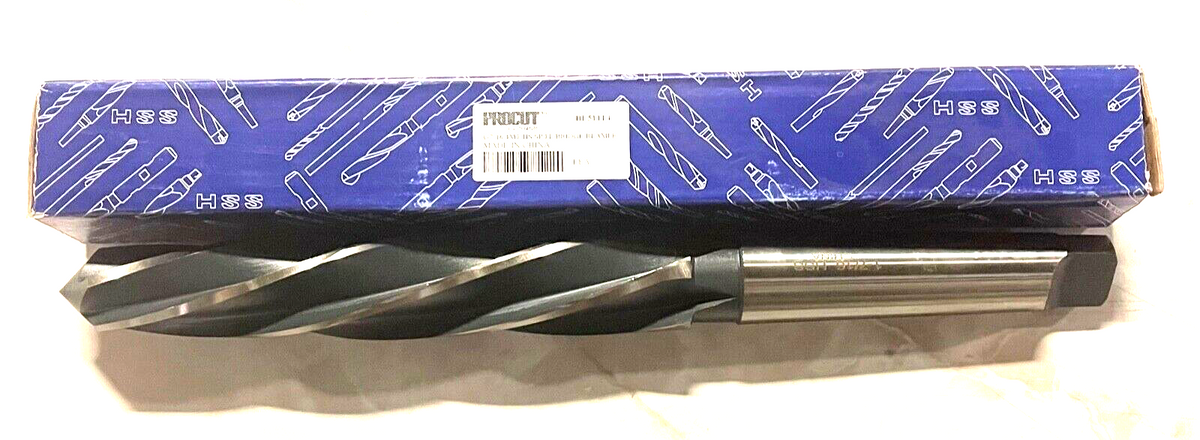 ProCut 1-7/16" Taper Shank Bridge Reamer HSS Spiral Flute 4MT
