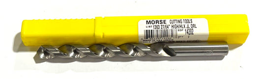 Morse 27/64" Drill Bit HSS Fast Spiral Jobber Length Drill 118° USA Made