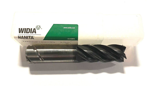 WIDIA Hanita 3/4" Carbide End Mill Rougher AlTiN-MW .05 Radius 4 Flute CW 40Â°