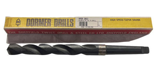 Dormer 53/64" HSS Taper Shank Drill 118Â° Black Oxide 2MT Drill