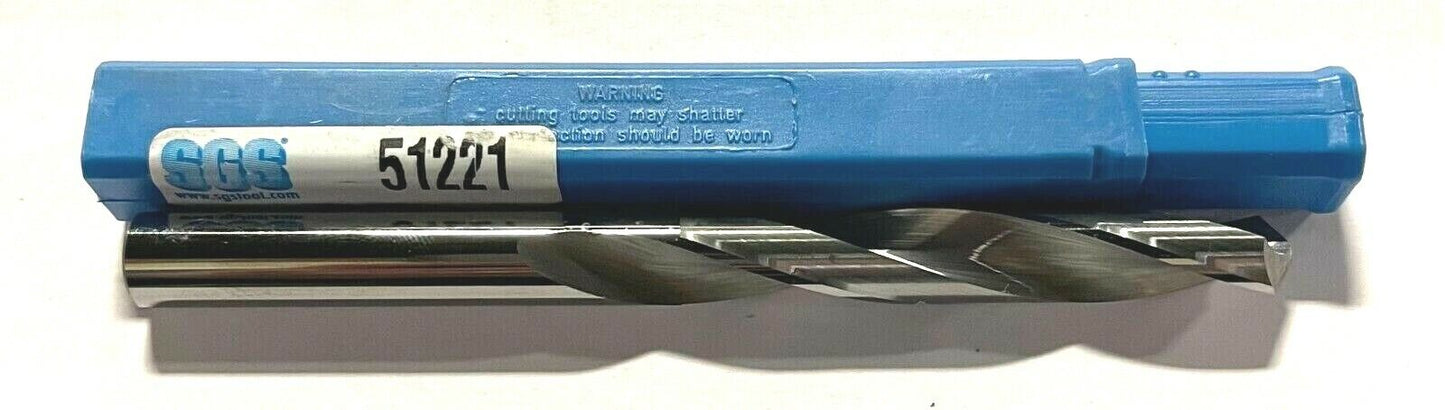 SGS Letter U Solid Carbide Jobber Drill 118Â° Point USA Made 51221