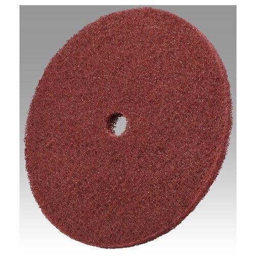 3M Scotch-Brite High Strength Disc 10" x 1-1/4" Very Fine Aluminum Oxide Maroon