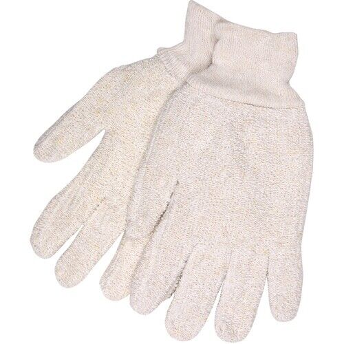 MCR Safety Terrycloth Work Gloves Heat Resistant Knit Wrist Size Large 1 Dozen