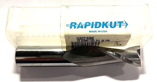 RapidKut 18mm Solid Carbide End Mill 2 Flute USA Made