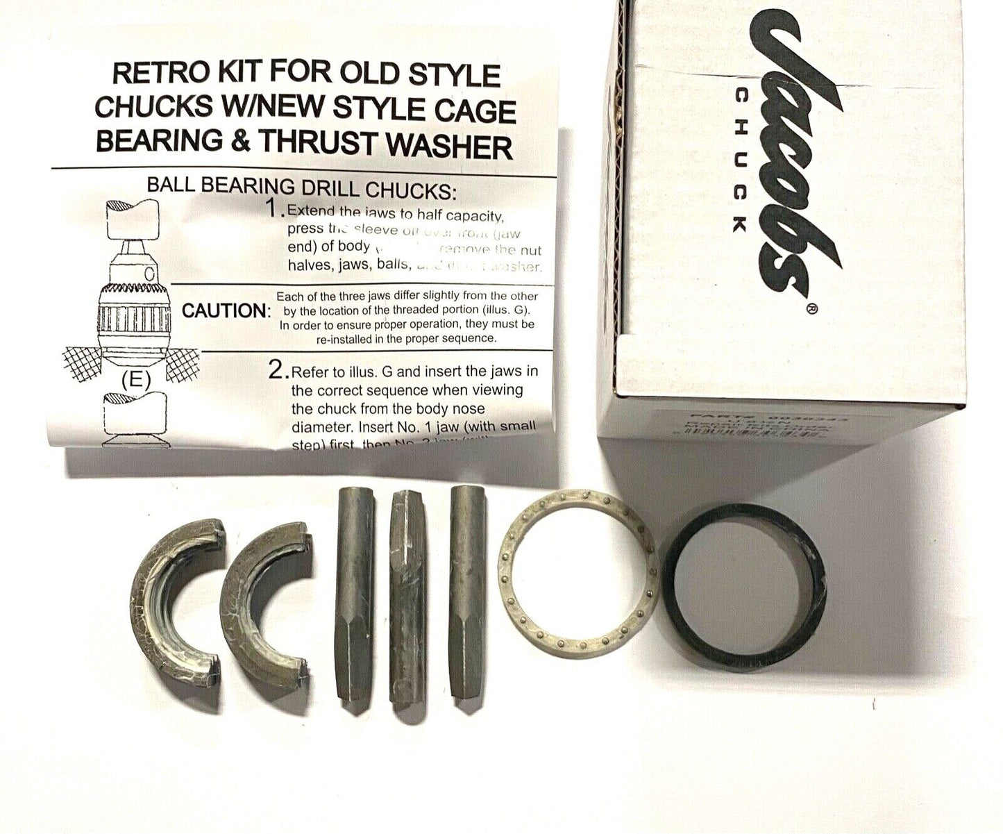 Jacobs Chuck Service Repair Kit For Model 8-1/2N 30343