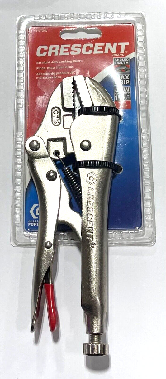 Crescent 7" Straight Jaw Locking Pliers 1-5/16" Jaw Capacity C7SVN