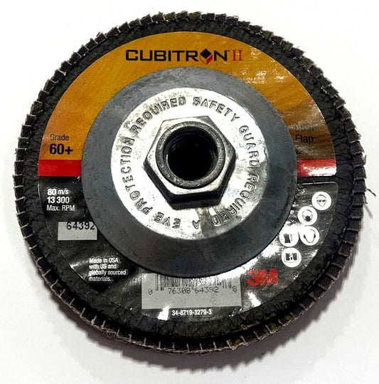 3M Cubitron II 4-1/2"  x 5/8-11 Flap Disc 60+ Type 29 64392