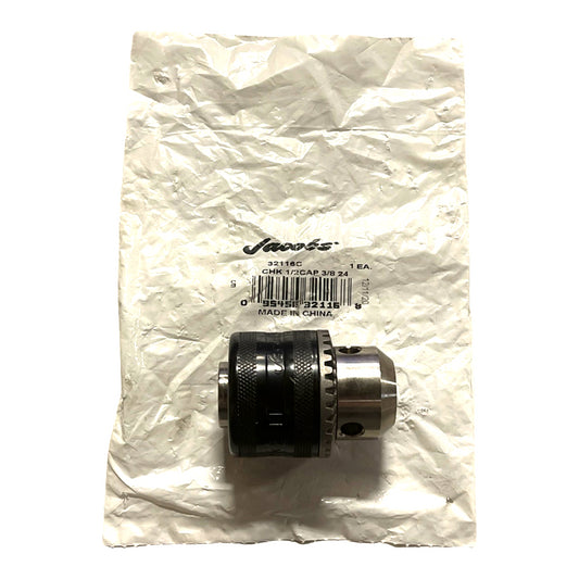 Jacobs Chuck 1/2" Capacity 3/8-24 Mount 32116C