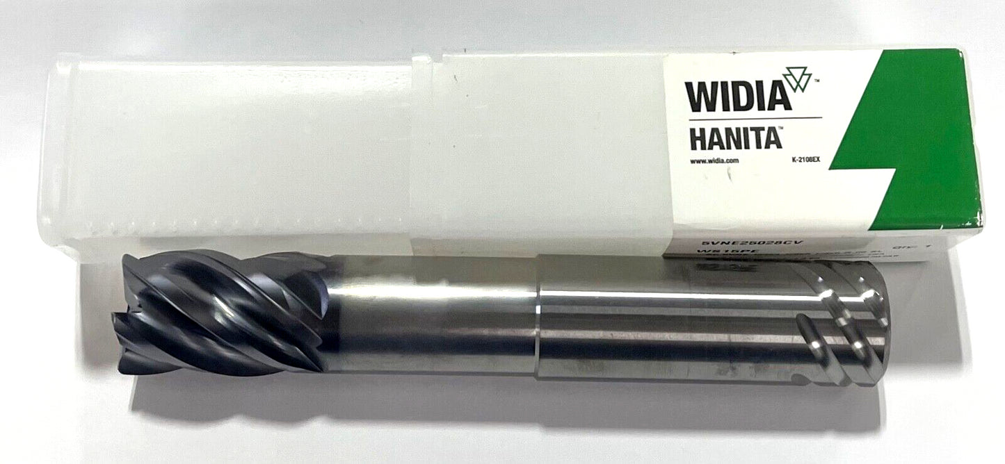 WIDIA 1" Carbide End Mill 5FL .060" Radius AlTiN Coating with Neck Relief USA