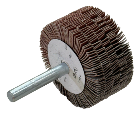 Superior Abrasives 2 x 1" x 1/4" Mounted Flap Wheel 320 Grit Aluminum Oxide