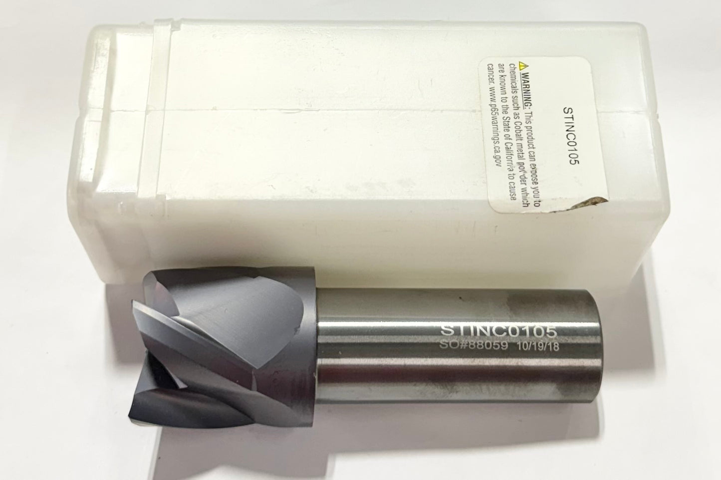 Voisard 1.378" Solid Carbide Spotting Tool 4 Flute TiCN Coated 1" Shank