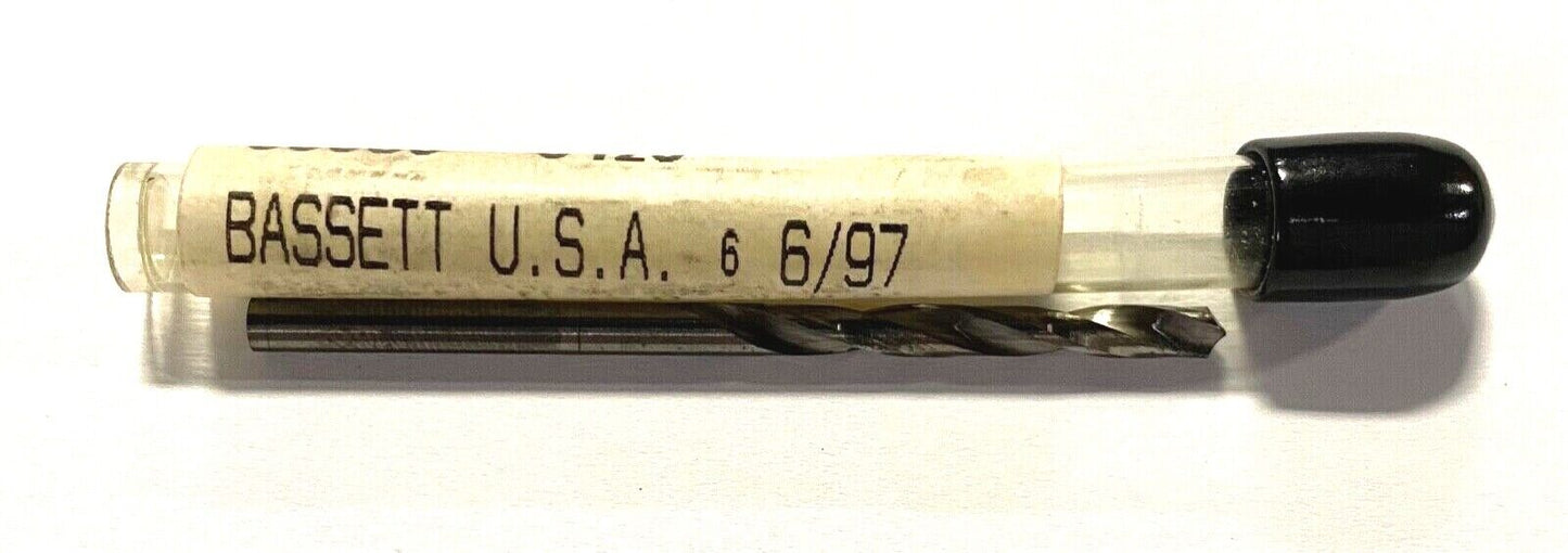 Bassett No.30 Solid Carbide Drill 118° Point General Purpose Jobber Length USA