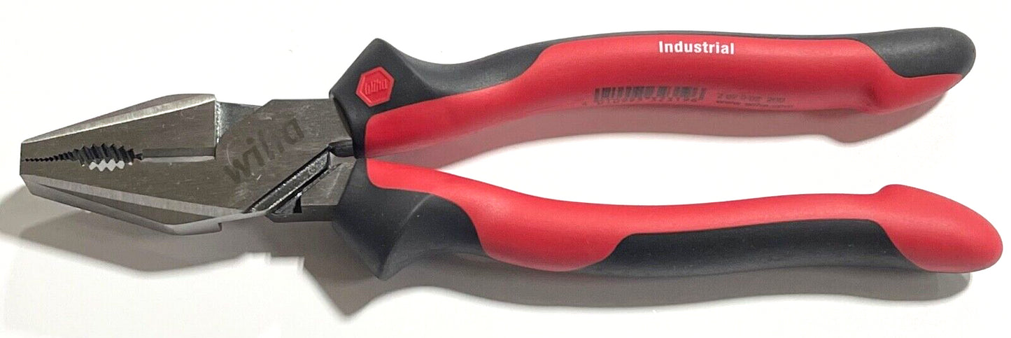 Wiha 200mm Heavy Duty Combination Side Cutter Plier Dynamic SoftGrip 32319