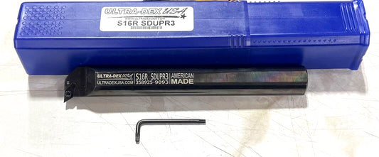 Ultra-Dex S16R SDUPR3 Indexable Boring Bar 1.310" Min Bore 1" Shank USA Made