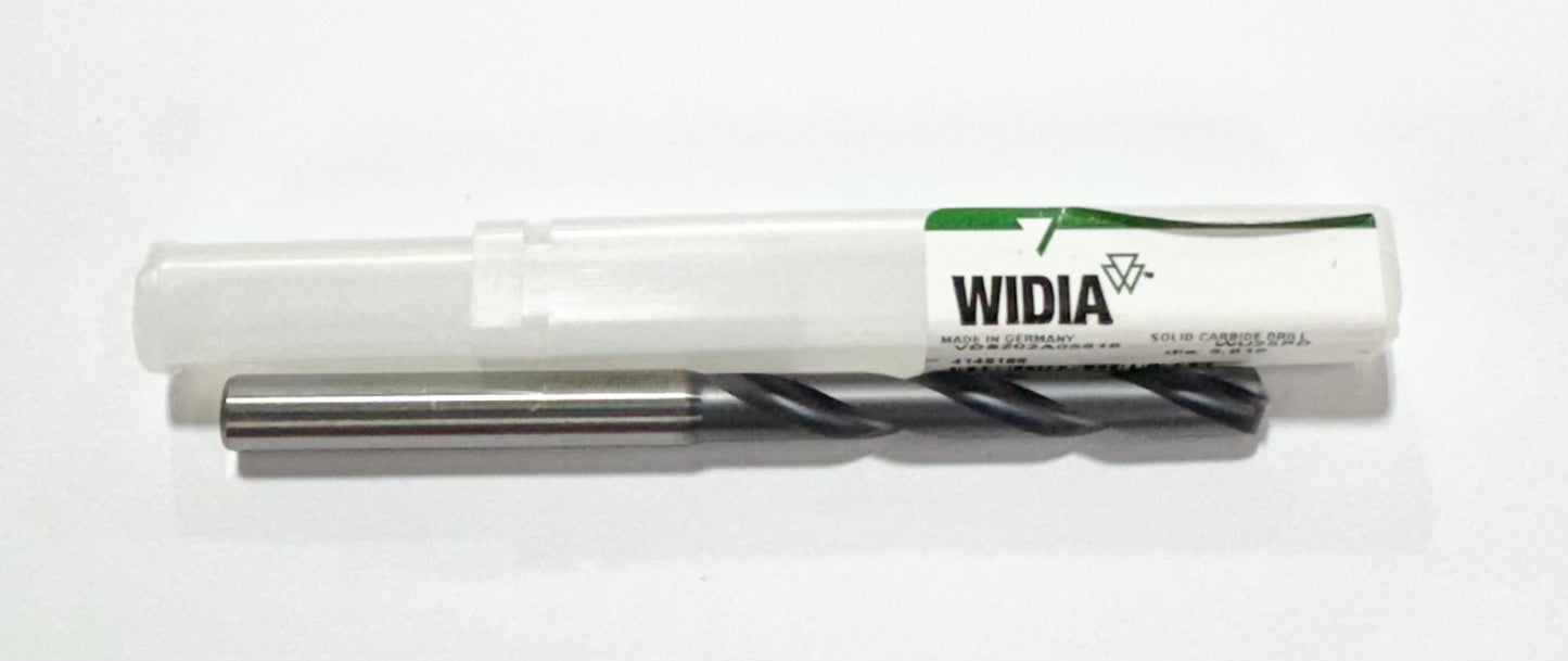 WIDIA 5.616mm Solid Carbide Drill 5xD TiAlN Coated 2 Flute