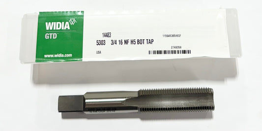 WIDIA 3/4"-16NF HSS Hand Tap 4 Flute H5 Bottoming Tap USA Made