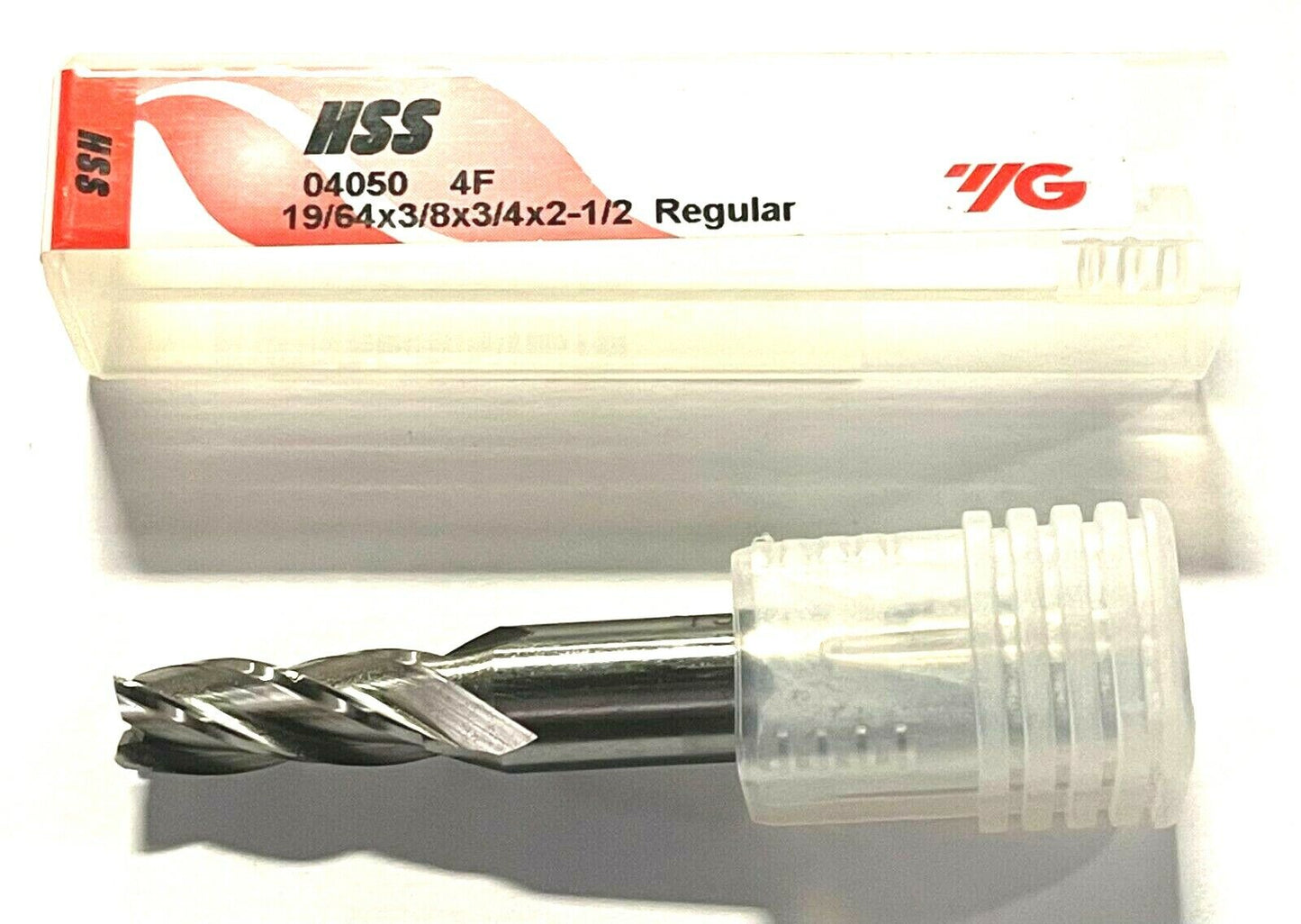 YG-1 19/64" HSS End Mill 4 Flute 30Â° Helix Regular Length