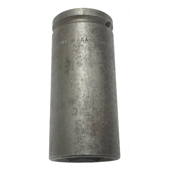 Apex 1/2" Square Drive 1-1/8" Impact Socket Extra Long 6 Point USA Made