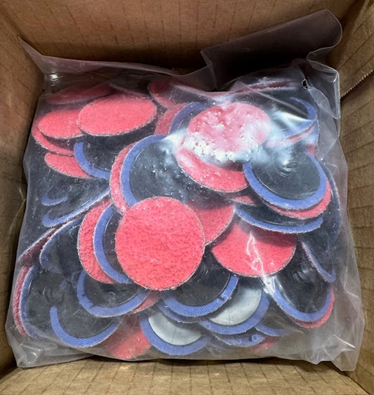 CGW 1-1/2" Roloc Sanding Discs 36 Grit Ceramic 100 Pack
