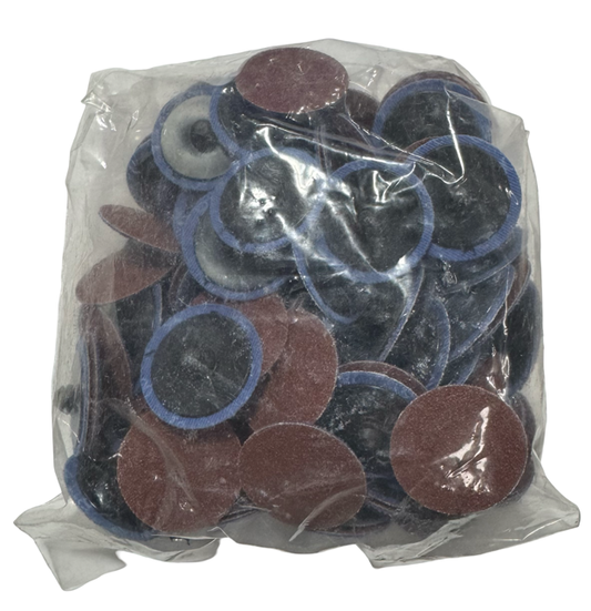 CGW 1-1/2" Roloc Sanding Discs 40 Grit Aluminum Oxide 100 Pack