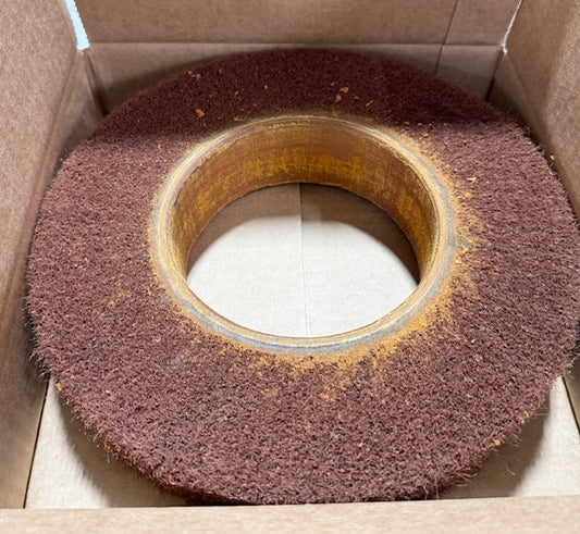 CGW 10" x 2" x 5" Medium Flap Brush Deburring Wheel Aluminum Oxide USA Made