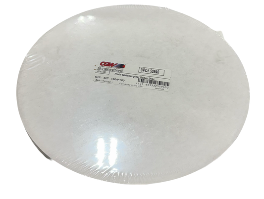 CGW 12" Metallurgical Sanding Discs 180/180 Silicon Carbide 100 Pack