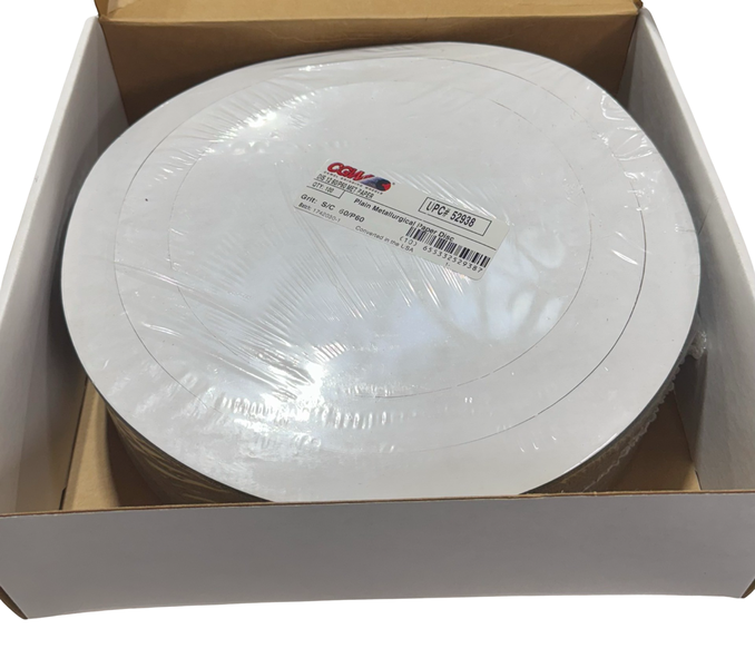 CGW 12" Plain Metallurgical Paper Sanding Discs 60/60 Silicon Carbide 100 Pack