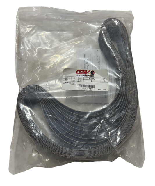 CGW 2" x 42" Narrow Sanding Belts 40 Grit Aluminum Oxide 10 Pack