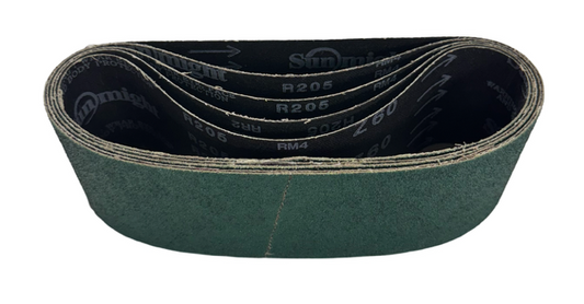 CGW 3" x 21" Sanding Belts 50 Grit Zirconia 5 Pack