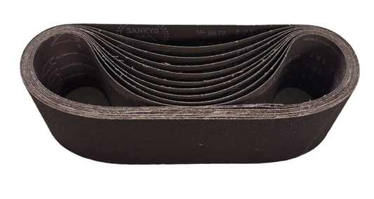 CGW 3" x 24" Sanding Belts 60 Grit Aluminum Oxide X-Weight 10 Pack