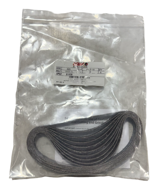 CGW 3/4" x 20-1/2" Sanding Belts 50 Grit Aluminum Oxide 10 Pack