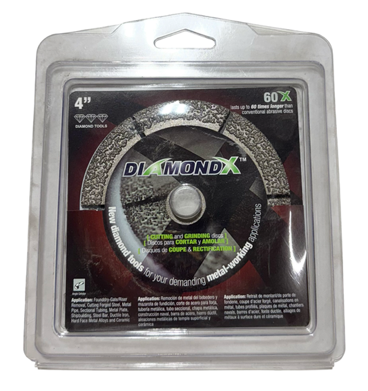 CGW 4" x .140 x 5/8" DiamondX Notching Grinding Wheel 36 Grit Type 1