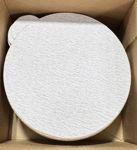 CGW 5" PSA Sanding Discs 150 Grit White Auminum Oxide 100 Pack