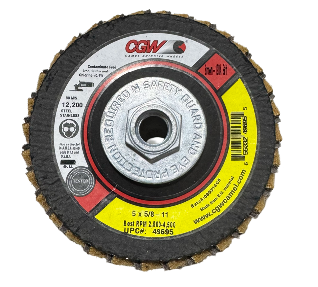 CGW 5" x 5/8-11 Interleaf Flap Discs T29 Coarse 120 Grit AO 10 Pack