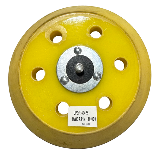 CGW 6" PSA Disc Pad Medium 6 VAC Fiberglass Hubbed 5/16-24 Thread Size