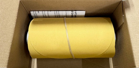 CGW 6" PSA Sanding Discs 400 Grit Aluminum Oxide Disc Roll Gold 100 Pack