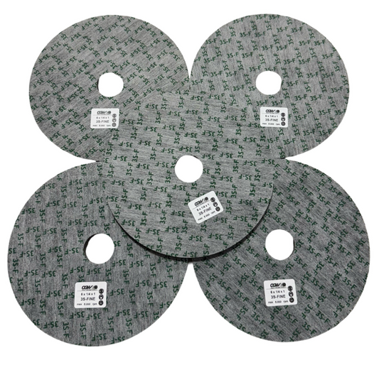 CGW 6" x 1/4" x 1" Unitized Deburring Wheel 3S- Fine Silicon Carbide 5 Pack