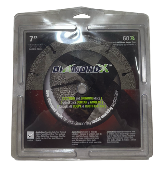 CGW 7" x .140" x 7/8" DiamondX Notching Grinding Wheel T1 36 Grit