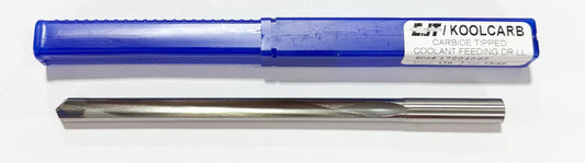 CJT KoolCarb 13/32" Carbide Tipped Coolant Feeding Drill Straight Flute 7" OAL USA Made