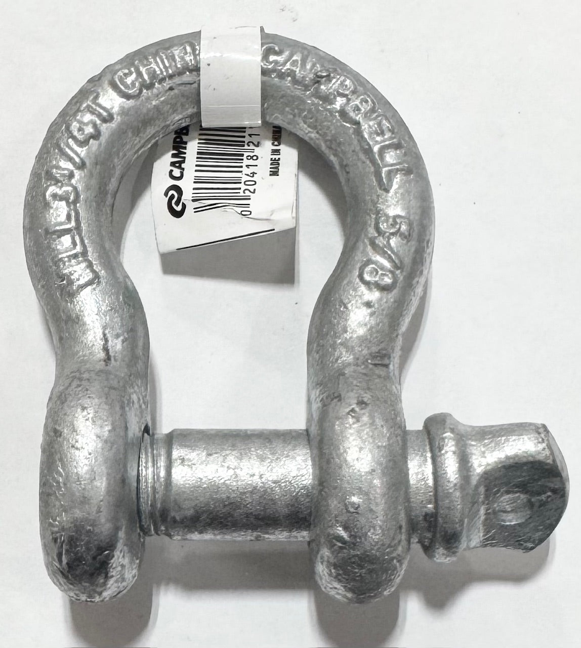 Campbell 5/8" Anchor Shackle, Screw Pin, Hot Galvanized