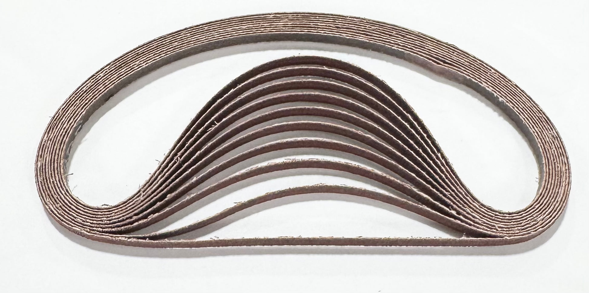 Carbo Gold 1/4" x 18" Sanding Belt 80 Grit Aluminum Oxide Resin Cloth 10 Pack