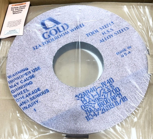 Carborundum 14" x 1-1/2" x 5" Surface Grinding 32A Toolroom Wheel 46J Type 1