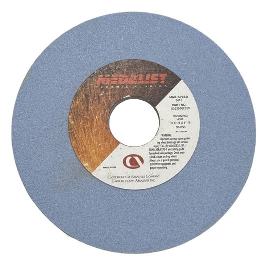 Carborundum 5" x 1/4" x 1-1/4" Surface Grinding Wheel 80-KVL