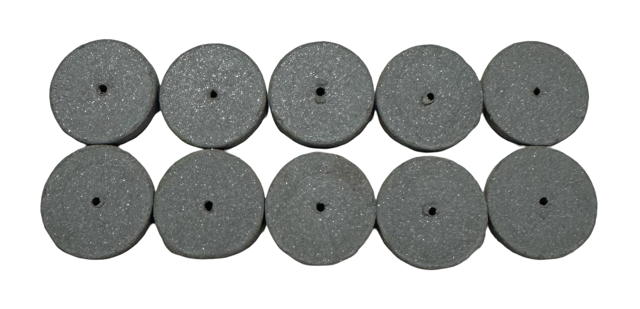 Cratex 7/8" x 3/16" x 1/16" Resin Bonded Rubber Wheel (Extra Fine Grit) 10 Pack