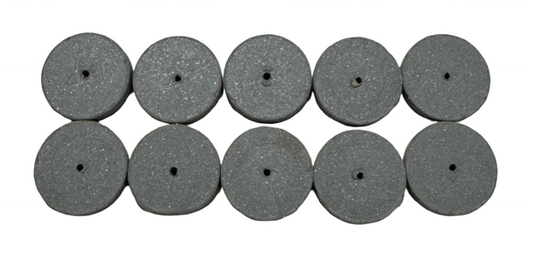 Cratex 7/8" x 3/16" x 1/16" Resin Bonded Rubber Wheel (Extra Fine Grit) 10 Pack